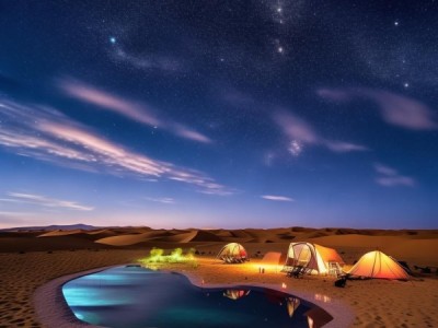 月牙泉周边露营好去处，解锁沙漠中的星空秘境，戈壁上的露营体验