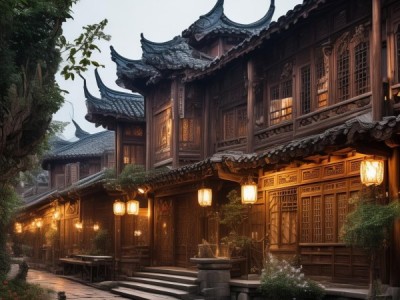 清镇古色古香的宾馆