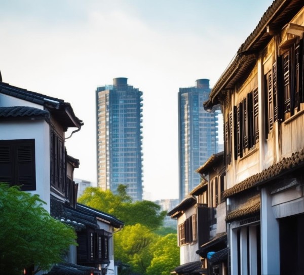 同里，现代城市的发展与历史交汇处