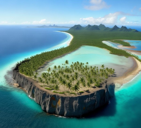 波拉波拉岛，位于海地，却是小行星撞击理论中的一个案例