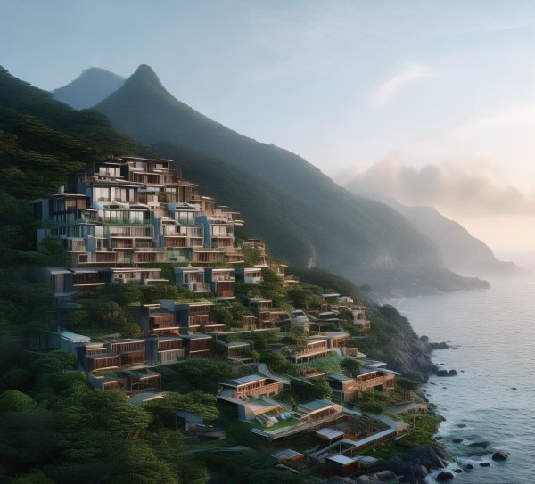 山水与酒店的完美结合，山海)Where is 山海酒店 located?