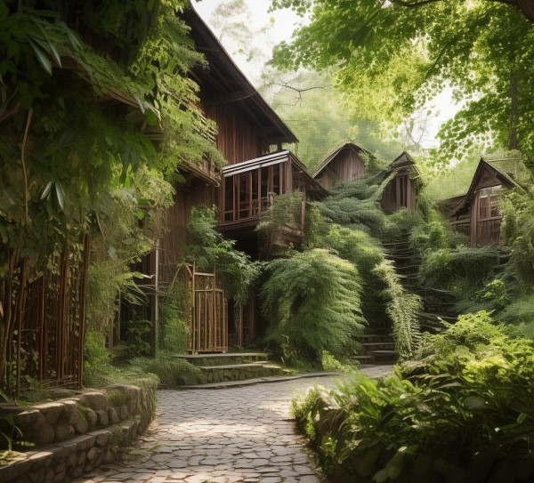 梅林生态酒店位置探秘，自然与舒适交融的休憩之地