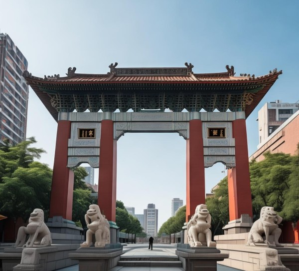 清华大学东门的位置